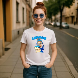 Tricou Labubu rechin, Unisex Dama si Barbat | Copii - Img 8