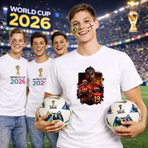 Tricou Lamine Yamal Spain World Cup Fifa 2026 V9, din bumbac 100%, tricou alb, Copii | Dama | Barbat - Img 7