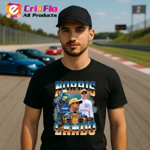 Tricou Lando Norris Colaj Artistic Echipa Mclaren Formula 1, Copii | Dama | Barbat - Img 8