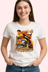 Tricou Lando Norris Poster Colaj Echipa Mclaren Formula 1, Copii | Dama | Barbat
