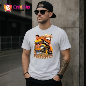 Tricou Lando Norris Poster Colaj Echipa Mclaren Formula 1, Copii | Dama | Barbat - Img 5