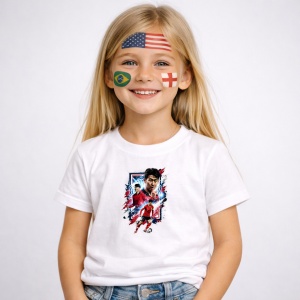 Tricou Lee Kang In South Korea World Cup Fifa 2026 V2, din bumbac 100%, tricou alb, Copii | Dama | Barbat - Img 2