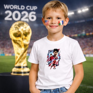 Tricou Lee Kang In South Korea World Cup Fifa 2026 V2, din bumbac 100%, tricou alb, Copii | Dama | Barbat - Img 5