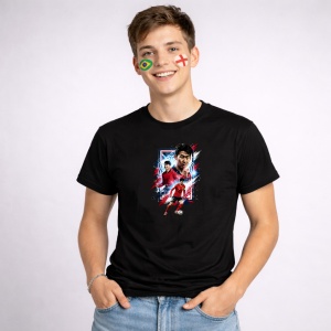 Tricou Lee Kang In South Korea World Cup Fifa 2026 V2, din bumbac 100%, tricou negru, Copii | Dama | Barbat - Img 3