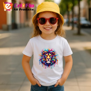 Tricou Leu stil pop art forta si culoare in design urban Copii | Dama | Barbat