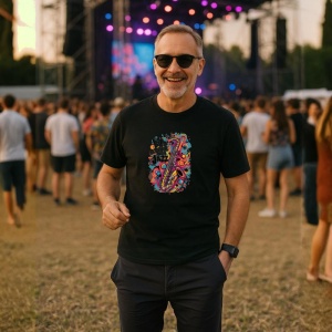 Tricou Life Is Better With Jazz Saxofon, Copii | Dama | Barbat, culoare negru - Img 5