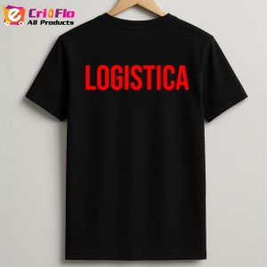 Tricou LOGISTICA, Personalizat | Unisex Dama si Barbat, Negru - Img 2