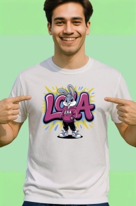 Tricou Lola Bunny Gluga si sneakers, energie si atitudine Copii | Dama | Barbat - Img 2