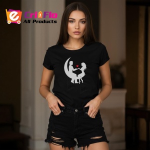 Tricou Loving Couple Moon, din bumbac 100%, tricou negru, Dama | Barbat - Img 5