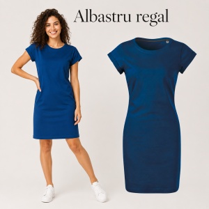Tricou lung damă tip rochie Freedom 178, bumbac, croială lejeră, 180 g/m², XS–2XL, 15 culori - Img 20