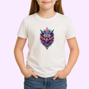 Tricou Lup Colorat Tribal, Copii | Dama | Barbat - Img 2