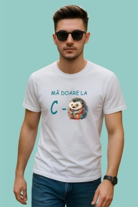 Tricou Ma Doare La Cu De Toate Arici Colorat Amuzant, din bumbac 100% , tricou alb pentru Barbat - Img 2