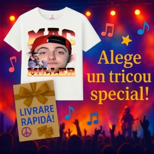 Tricou Mac Miller - Sapca rosie, fata frontala, muzica Nu Metal, Dama | Barbat | Copii - Img 6