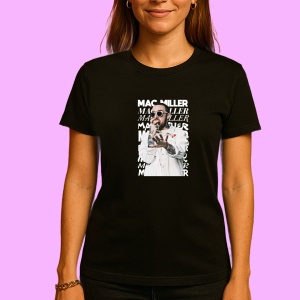 Tricou Mac Miller v3, muzica Nu Metal, Dama | Barbat | Copii, Culoare Negru - Img 3