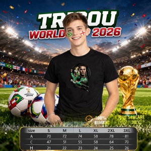 Tricou Manuel Neuer Germany World Cup Fifa 2026 V2, din bumbac 100%, tricou negru, Copii | Dama | Barbat - Img 6