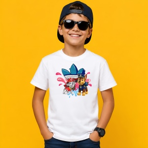 Tricou Marshall Si Chase Patrula Catelului Urban Splash Design, din bumbac 100% Copii | Dama | Barbat - Img 2