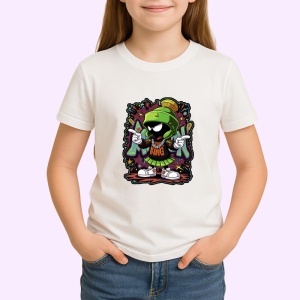 Tricou Marvin the Martian – Cartoon Graffiti Style Copii | Dama | Barbat Barbat - Img 2