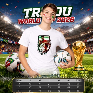 Tricou Mehdi Taremi Iran World Cup Fifa 2026 V3, din bumbac 100%, tricou alb, Copii | Dama | Barbat - Img 6
