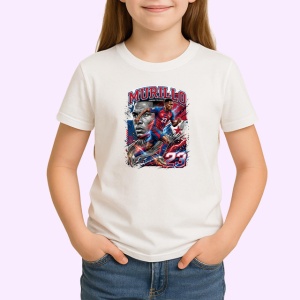 Tricou Michael Murillo Panama Fundas Fotbal, din bumbac 100% , tricou alb pentru Copii | Dama | Barbat - Img 2