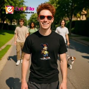 Tricou Mickey modern cu sapca si ghiozdan urban Copii | Dama | Barbat Barbat - Img 17