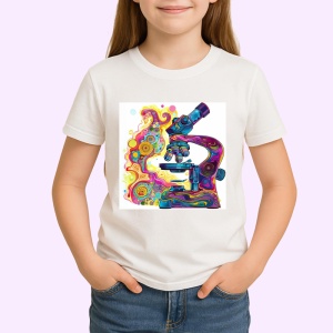 Tricou Microscop colorat stil graffiti desen digital Copii | Dama | Barbat - Img 3