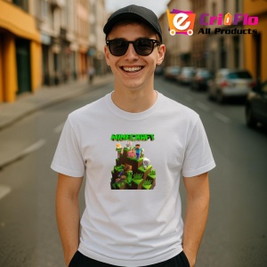 Tricou Minecraft joc pixelat unde creativitatea nu are limite, Copii | Dama | Barbat - Img 6