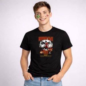 Tricou Mohamed Salah Egypt World Cup Fifa 2026, din bumbac 100%, tricou negru, Copii | Dama | Barbat