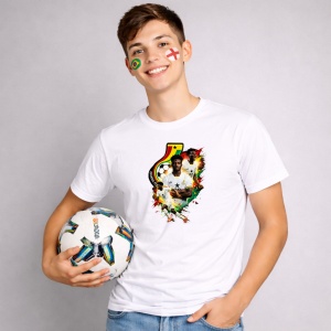 Tricou Mohammed Kudus World Cup Fifa 2026, din bumbac 100%, tricou alb, Copii | Dama | Barbat