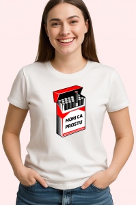Tricou mori ca prostu design glumet cutie pastile, Copii | Dama | Barbat - Img 3