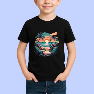 Tricou Mos Craciun vintage cu ochelari si palarie rosie Copii | Dama | Barbat, culoare negru - Img 4