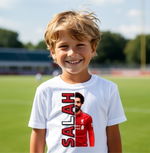 Tricou motivational personalizat pentru copii Mohamed Salah Liverpool - Img 2