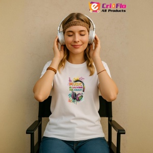Tricou Music Is Driving Me Crazy Casti, Copii | Dama | Barbat - Img 10