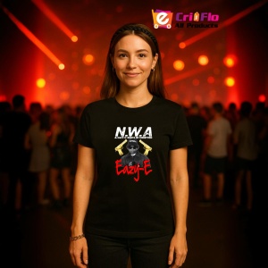 Tricou N.W.A - Cartoon Scene, muzica Rock / Pop Rock, Dama | Barbat | Copii, Culoare Negru - Img 12