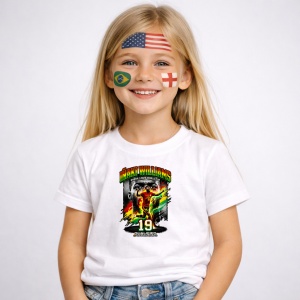 Tricou Nabil Williams Ghana World Cup Fifa 2026, din bumbac 100%, tricou alb, Copii | Dama | Barbat