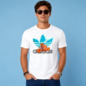 Tricou Nemo Pestisorul Logo Splash Turcoaz Urban Ocean Vibe, din bumbac 100% Copii | Dama | Barbat