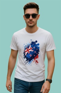 Tricou New Zealand Steag Splash Art, Copii | Dama | Barbat - Img 2