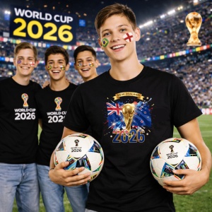 Tricou New Zealand World Cup 2026 Fifa V2, din bumbac 100%, tricou negru, Copii | Dama | Barbat - Img 7