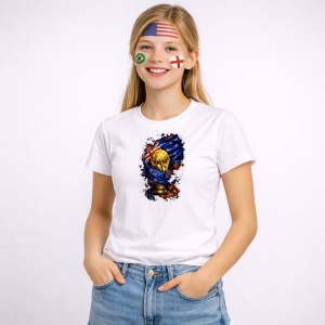 Tricou New Zeland World Cup Fifa 2026, din bumbac 100%, tricou alb, Copii | Dama | Barbat - Img 3