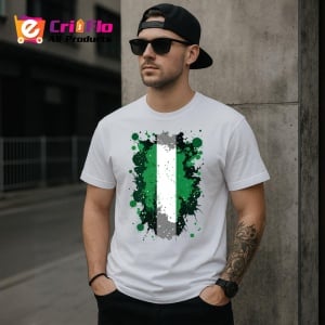 Tricou Nigeria Steag Splash Art, Copii | Dama | Barbat - Img 5