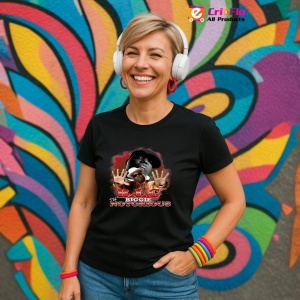 Tricou Notorious B.I.G. - Red Theme, muzica Alternative / Electropop / Rap Rock, Dama | Barbat | Copii, Culoare Negru - Img 13