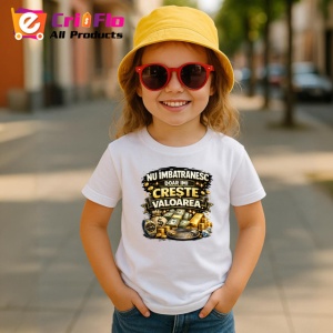 Tricou Nu Imbatranesc Doar Imi Creste Valoarea Bani, din bumbac 100% , tricou alb pentru Copii | Dama | Barbat - Img 5