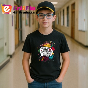 Tricou Nu ma cert cu tine, doar iti explic, Copii | Dama | Barbat , tricou negru - Img 5