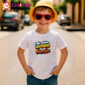 Tricou Nu Schimb Echipa Doar Tensiunea Fotbal, din bumbac 100% , tricou alb pentru Copii | Dama | Barbat - Img 4