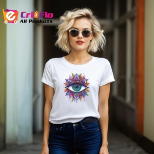 Tricou ochi mandala lotus visator, Copii | Dama | Barbat - Img 11