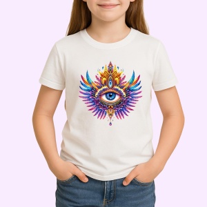 Tricou ochi mandala phoenix radiant, Copii | Dama | Barbat - Img 3
