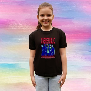 Tricou OneRepublic - Neon Style, muzica Hip-Hop / Rap, Dama | Barbat | Copii, Culoare Negru - Img 4