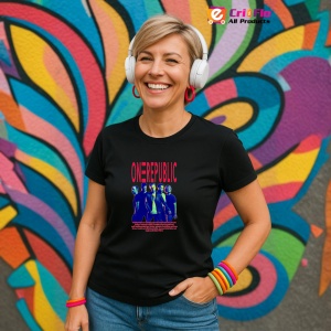 Tricou OneRepublic - Neon Style, muzica Hip-Hop / Rap, Dama | Barbat | Copii, Culoare Negru - Img 13