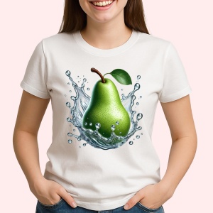 Tricou Para verde in splash cristalin, Fructe, Copii | Dama - Img 2