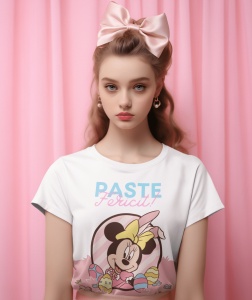 Tricou Pascal Dama Personalizat - Paște cu O Notă Personală! - din bumbac, personalizat - Cadou - Img 1