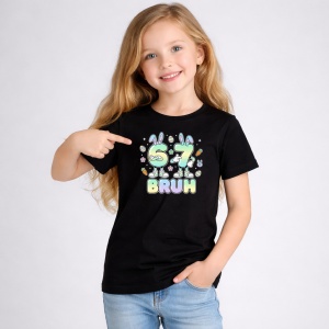 Tricou Paste 67 Roblox Boy Bundle Neon Splash Style, din bumbac 100%, tricou negru, Copii | Dama | Barbat - Img 2
